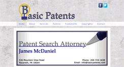 Desktop Screenshot of basicpatents.com